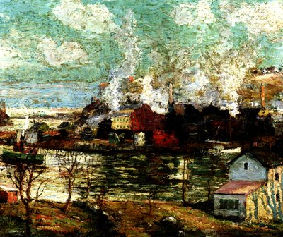 سبويتن دويفيل كريك ، بروكلين ، نيويورك ، c.1914 بواسطة ارنست لوسون